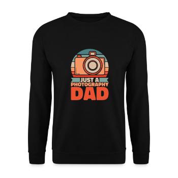 Fotograf Fotografie Kamera Vater - Unisex Pullover - Schwarz - Vorne - Alina (178cm) & Michal (187cm)