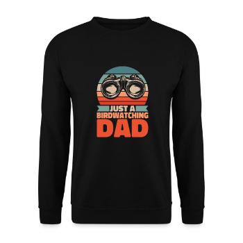 Birdwatcher Juste un papa ornithologue - Sweat-shirt Unisexe - noir - Devant - Alina (178cm) & Michal (187cm)