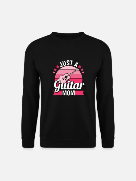 Akustikgitarre Just A Guitar Mom - Unisex Pullover - Schwarz
