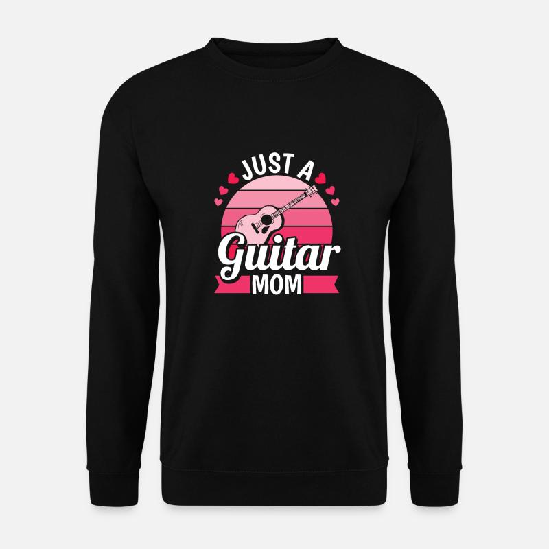 Akustikgitarre Just A Guitar Mom - Unisex Pullover - Schwarz