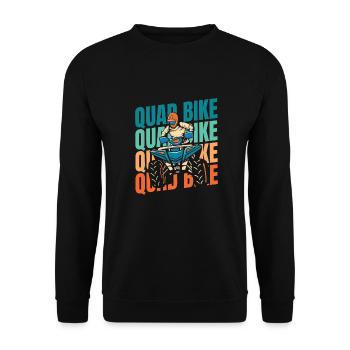 Quad Bike - Unisex Pullover - Schwarz - Vorne - Alina (178cm) & Michal (187cm)