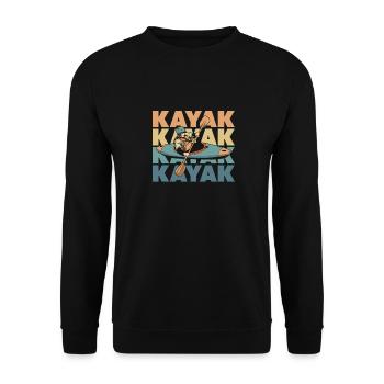 Kayakistes - Sweat-shirt Unisexe - noir - Devant - Alina (178cm) & Michal (187cm)