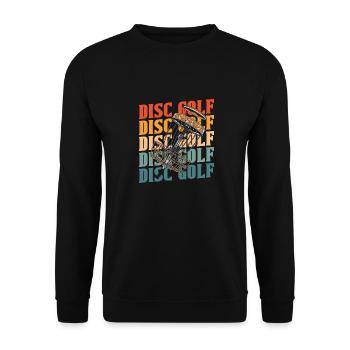 Frisbee Golf Disc Golf - Unisex Sweatshirt - black - Front - Alina (178cm) & Michal (187cm)