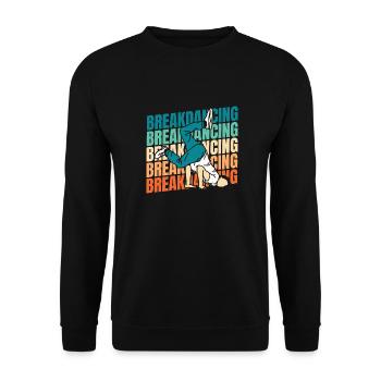 Breakdance Breakdancer Breakdancing - Unisex Sweatshirt - black - Front - Alina (178cm) & Michal (187cm)