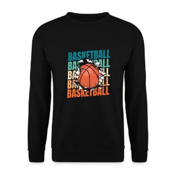 Basket-ball Joueurs de basket-ball - Sweat-shirt Unisexe - noir - Devant - Alina (178cm) & Michal (187cm)
