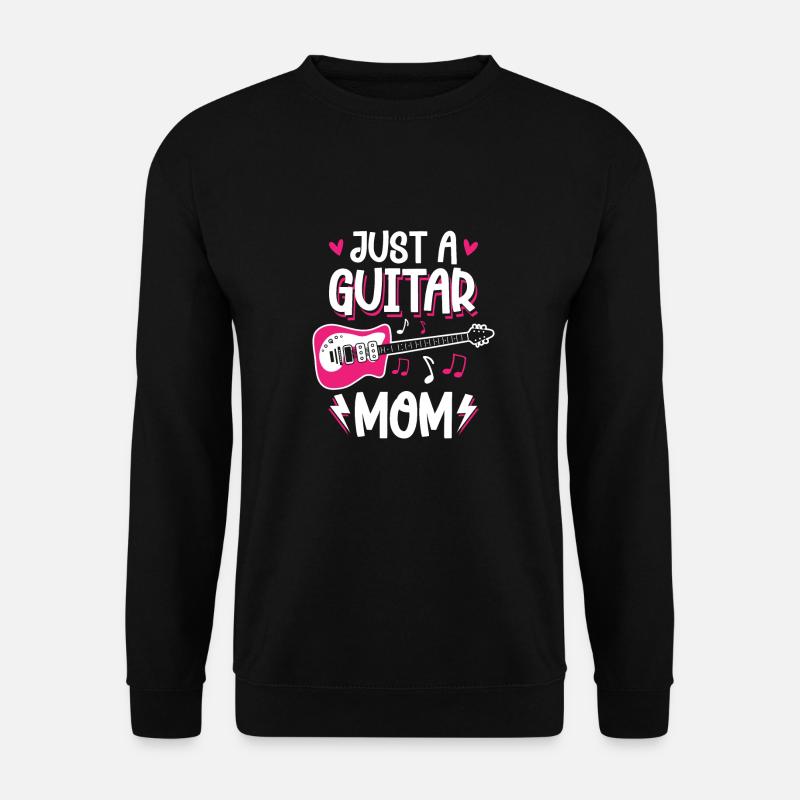 E Gitarre Elektrogitarre Mutter - Unisex Pullover - Schwarz