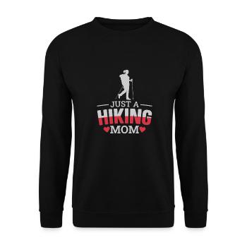 Wandern Wanderer Mutter Juste une maman randonneuse - Sweat-shirt Unisexe - noir - Devant - Alina (178cm) & Michal (187cm)