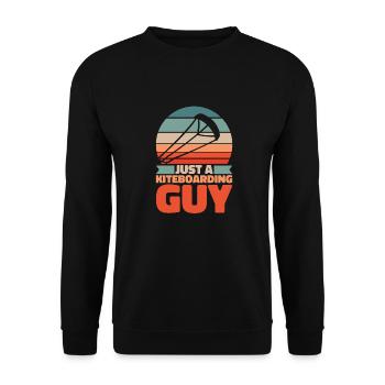 Kitesurfer Kitesurfing Kiting Kitesurfing - Unisex Sweatshirt - black - Front - Alina (178cm) & Michal (187cm)