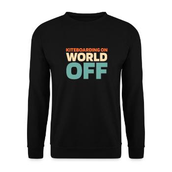Kitesurfer Kitesurfing Kiting Kitesurfing - Unisex Sweatshirt - black - Front - Alina (178cm) & Michal (187cm)