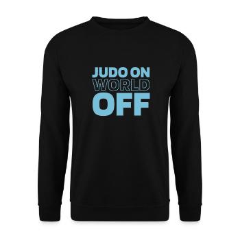 Judoka Judo sur World Off - Sweat-shirt Unisexe - noir - Devant - Alina (178cm) & Michal (187cm)