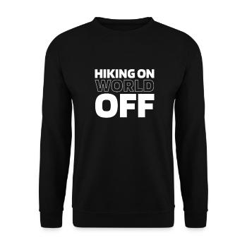 Wandern Wanderer Randonnée sur World Off - Sweat-shirt Unisexe - noir - Devant - Alina (178cm) & Michal (187cm)