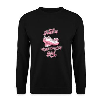 Xc Läufer Cross Country Running - Unisex Pullover - Schwarz - Vorne - Alina (178cm) & Michal (187cm)