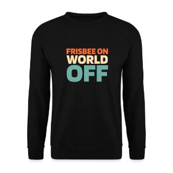 Frisbee Frisbee sur World Off - Sweat-shirt Unisexe - noir - Devant - Alina (178cm) & Michal (187cm)