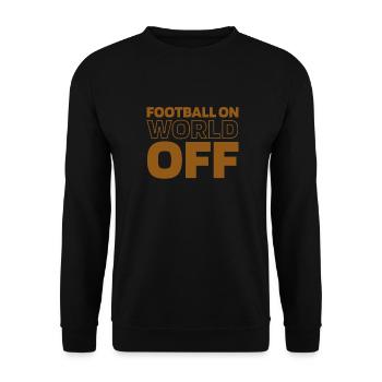 American Football Football On World Off - Unisex Pullover - Schwarz - Vorne - Alina (178cm) & Michal (187cm)