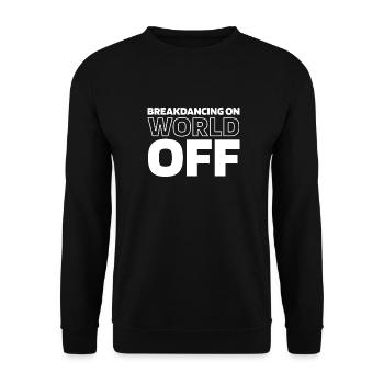 Breakdance Breakdancer Breakdancing - Unisex Pullover - Schwarz - Vorne - Alina (178cm) & Michal (187cm)