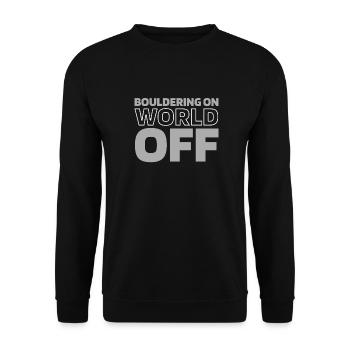 Bloc Bloc Bloc On World Off - Sweat-shirt Unisexe - noir - Devant - Alina (178cm) & Michal (187cm)