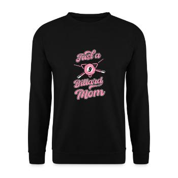 Billard Just A Billiard Mom - Sweat-shirt Unisexe - noir - Devant - Alina (178cm) & Michal (187cm)