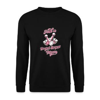 Board Game Board Game - Unisex Sweatshirt - black - Front - Alina (178cm) & Michal (187cm)