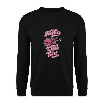 Cello Cellist Just A Cello Girl - Unisex Pullover - Schwarz - Vorne - Alina (178cm) & Michal (187cm)