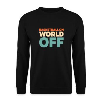 Basket-ball Basketballer Basket-ball sur World Off - Sweat-shirt Unisexe - noir - Devant - Alina (178cm) & Michal (187cm)