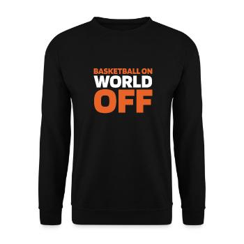 Basket-ball Basketballer Basket-ball sur World Off - Sweat-shirt Unisexe - noir - Devant - Alina (178cm) & Michal (187cm)