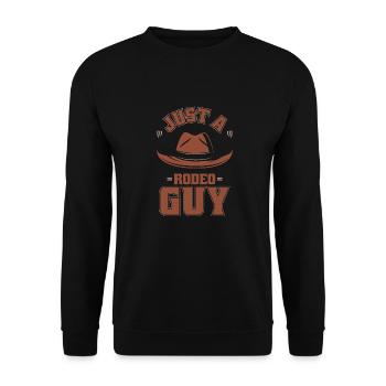 Rodeo Bull Riding Just A Rodeo Guy - Sweat-shirt Unisexe - noir - Devant - Alina (178cm) & Michal (187cm)