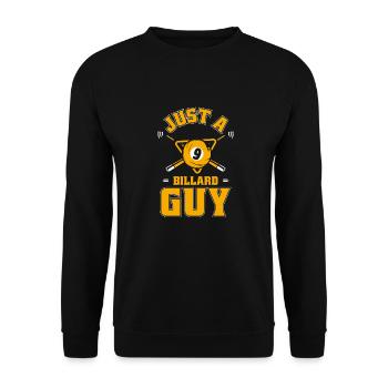 Billiards Just A Billiard Guy - Sweat-shirt Unisexe - noir - Devant - Alina (178cm) & Michal (187cm)