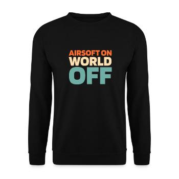 Airsoft Airsoft sur World Off - Sweat-shirt Unisexe - noir - Devant - Alina (178cm) & Michal (187cm)