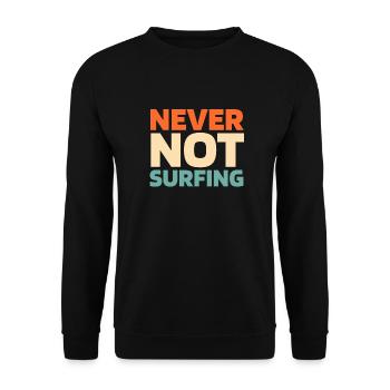 Windsurfing Windsurfers - Unisex Sweatshirt - black - Front - Alina (178cm) & Michal (187cm)