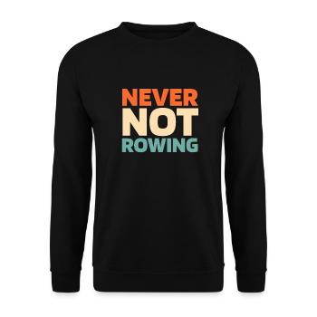 Rudern Ruderer - Unisex Pullover - Schwarz - Vorne - Alina (178cm) & Michal (187cm)