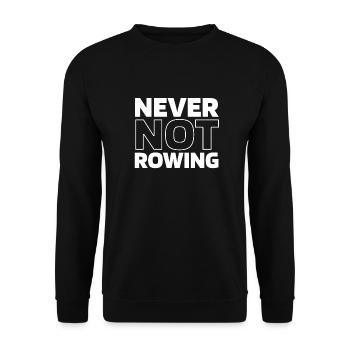 Rudern Ruderer - Unisex Pullover - Schwarz - Vorne - Alina (178cm) & Michal (187cm)