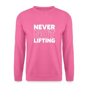 Dynamophilie Powerlifter - Sweat-shirt Unisexe - rose - Devant