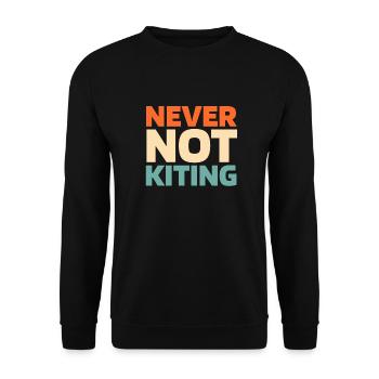 Kitesurfer Kitesurfing Kiting Kitesurfing - Unisex Sweatshirt - black - Front - Alina (178cm) & Michal (187cm)