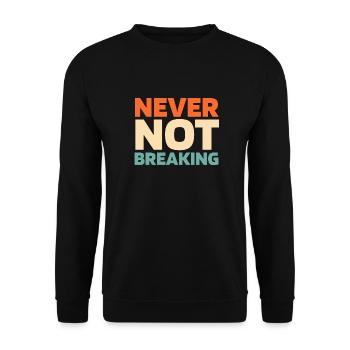 Breakdance Breakdancer Breakdancing - Unisex Pullover - Schwarz - Vorne - Alina (178cm) & Michal (187cm)