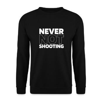 Airsoft - Unisex Sweatshirt - black - Front - Alina (178cm) & Michal (187cm)