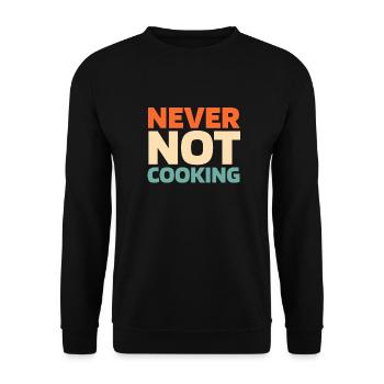 Cuisiner Cuisiner - Sweat-shirt Unisexe - noir - Devant - Alina (178cm) & Michal (187cm)