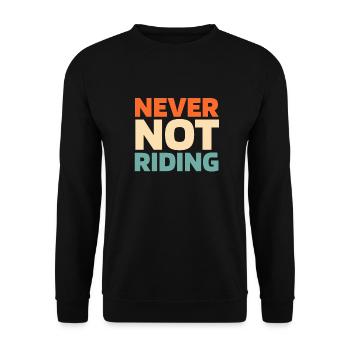 Rodeo Cowboy - Unisex Sweatshirt - black - Front - Alina (178cm) & Michal (187cm)