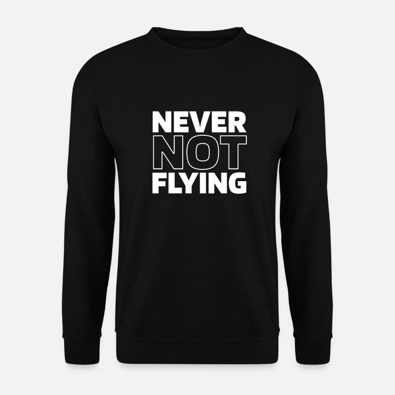 Flugzeug Pilot - Unisex Pullover - Schwarz