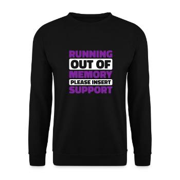 Alzheimer Funny Alzheimers Awareness - Unisex Sweatshirt - black - Front - Alina (178cm) & Michal (187cm)