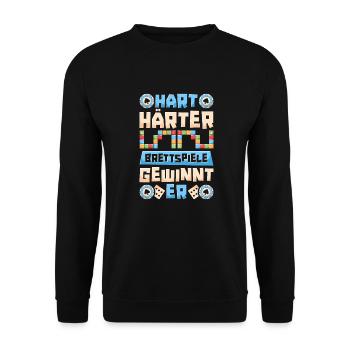 Board Game Board Game - Unisex Sweatshirt - black - Front - Alina (178cm) & Michal (187cm)