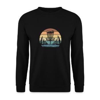 Frisbee Golf Disc Golf - Unisex Sweatshirt - black - Front - Alina (178cm) & Michal (187cm)