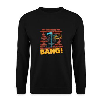 Frisbee Golf Disc Golf - Unisex Sweatshirt - black - Front - Alina (178cm) & Michal (187cm)