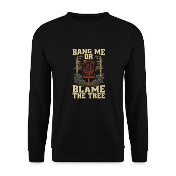 Frisbee Golf Disc Golf - Unisex Sweatshirt - black - Front - Alina (178cm) & Michal (187cm)