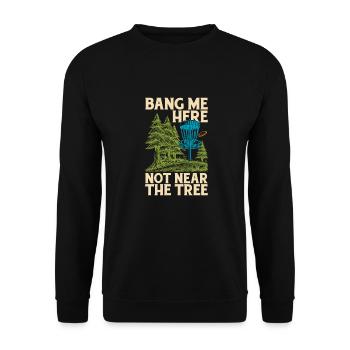 Frisbee Golf Disc Golf - Unisex Sweatshirt - black - Front - Alina (178cm) & Michal (187cm)