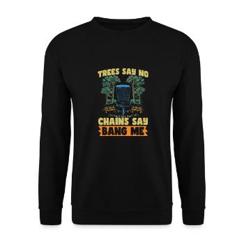 Frisbee Golf Disc Golf - Unisex Sweatshirt - black - Front - Alina (178cm) & Michal (187cm)
