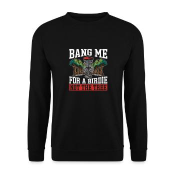 Frisbee Golf Disc Golf - Unisex Sweatshirt - black - Front - Alina (178cm) & Michal (187cm)