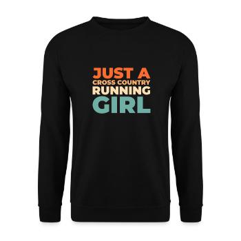 Xc Läufer Cross Country Running - Unisex Pullover - Schwarz - Vorne - Alina (178cm) & Michal (187cm)