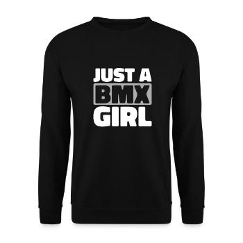 Bmx Bmx Biker Juste Une Bmx Fille - Sweat-shirt Unisexe - noir - Devant - Alina (178cm) & Michal (187cm)