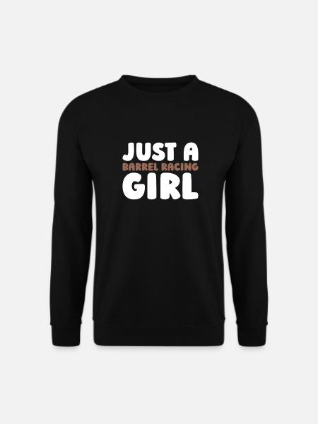 Fassrennen Westernreiten Barrel Racing - Unisex Pullover - Schwarz
