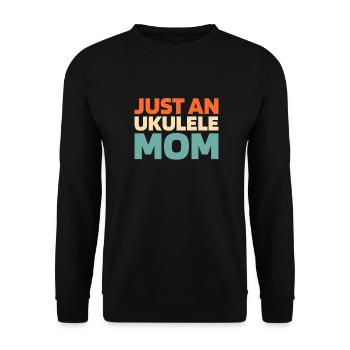 Ukulélé Juste une maman ukulélé - Sweat-shirt Unisexe - noir - Devant - Alina (178cm) & Michal (187cm)